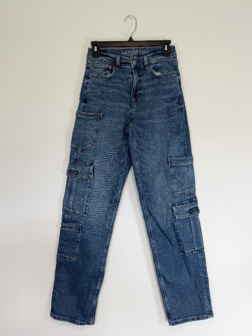 American Eagle Low Rise Cargo Jeans Size 2